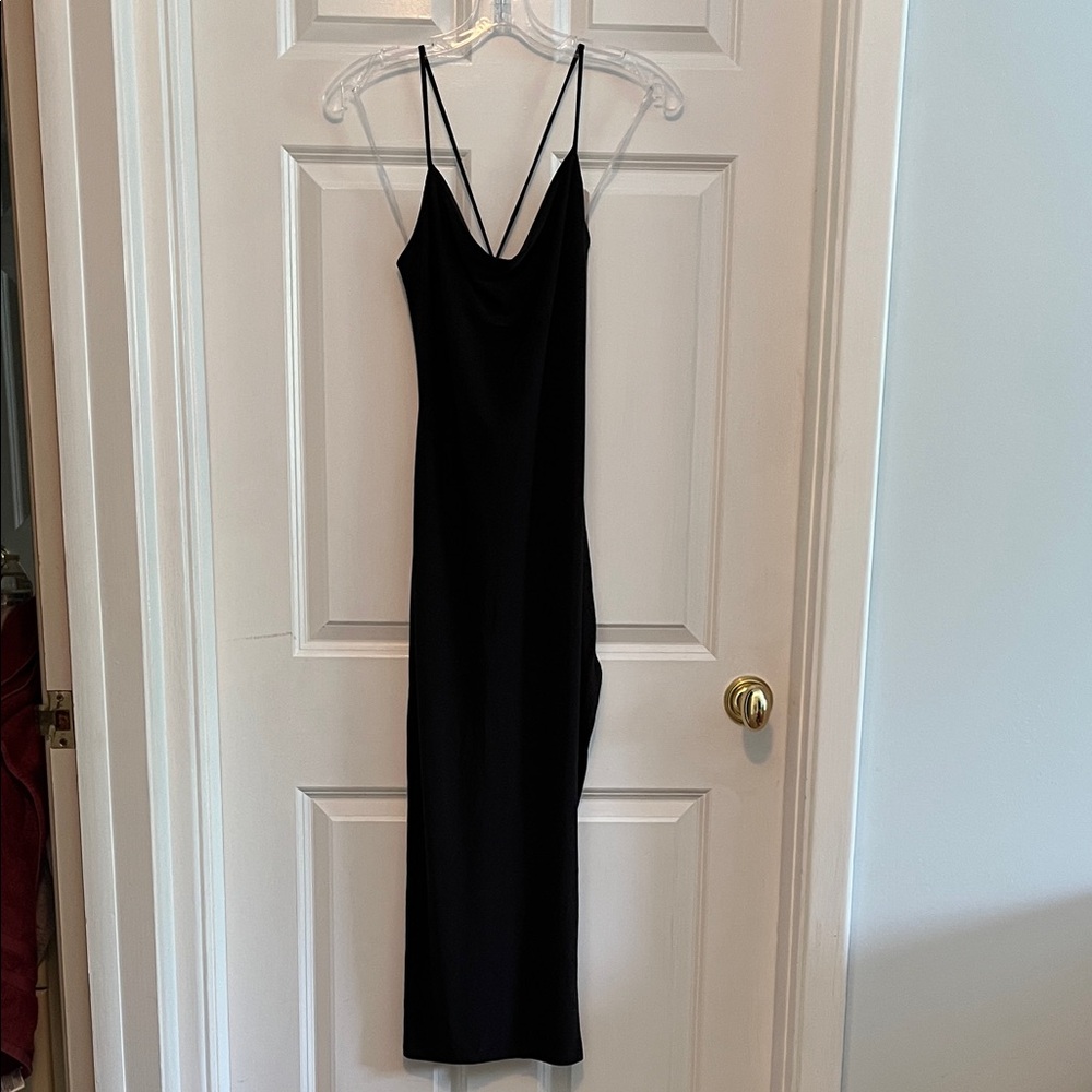 Chic Black Backless Dress